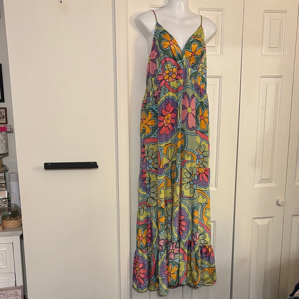Colorful Floral Maxi Dress